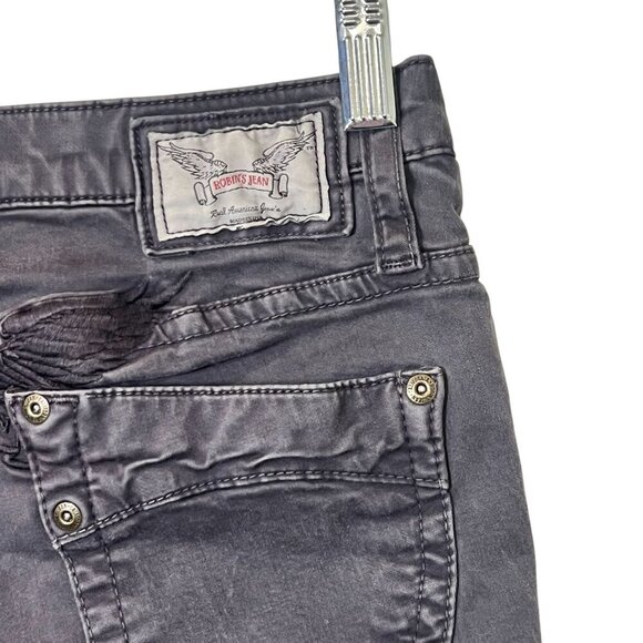 Robins Jean Womens Black Slim Fit Denim Jeans Size 25 - Picture 6 of 10